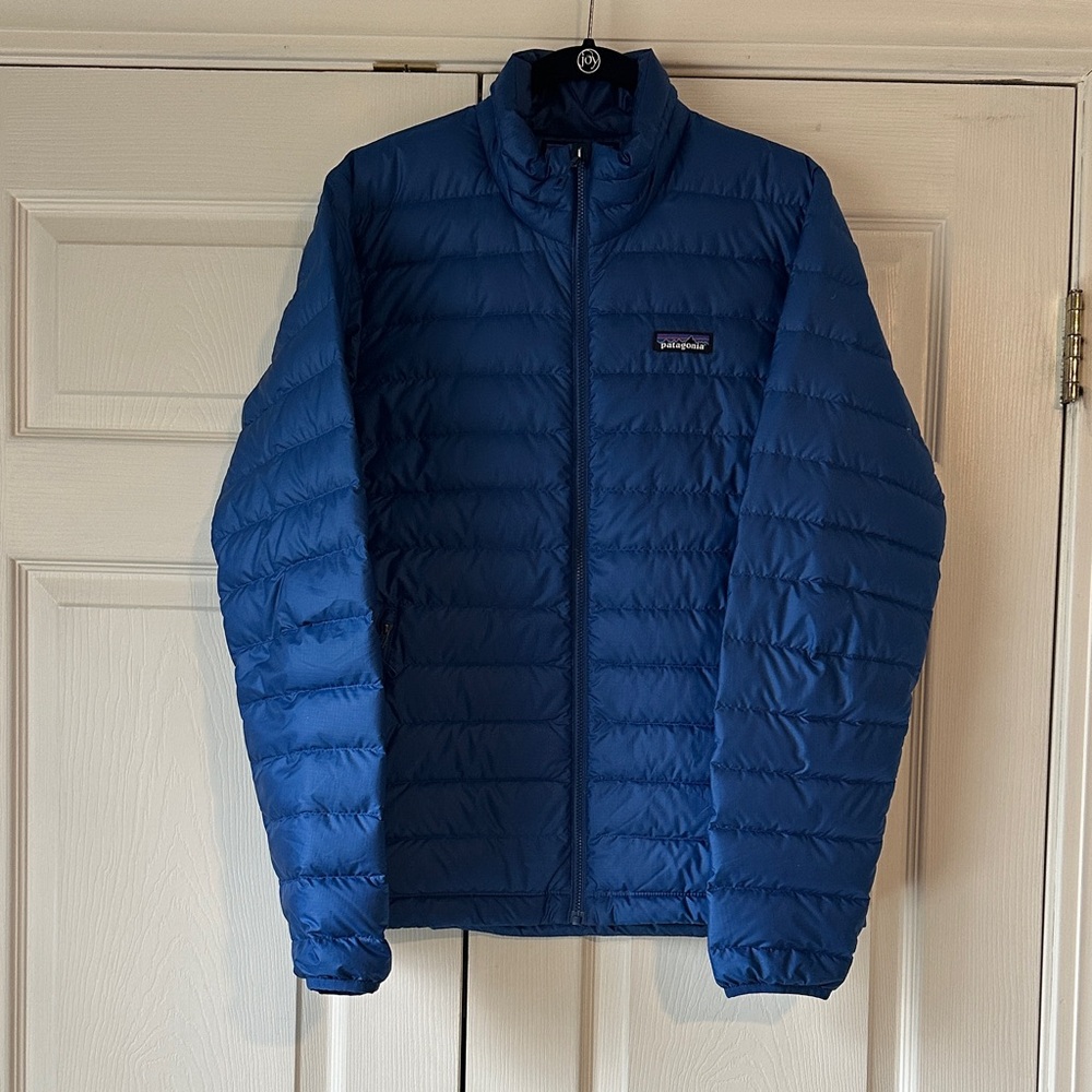 Patagonia Men's Blue Puffer Jacket, sz S